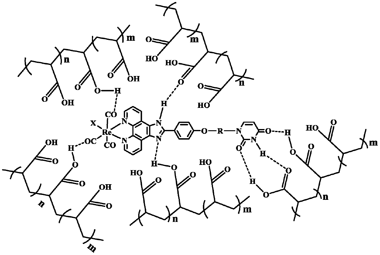 Method for preparing self-healed phosphorescence organic gel material