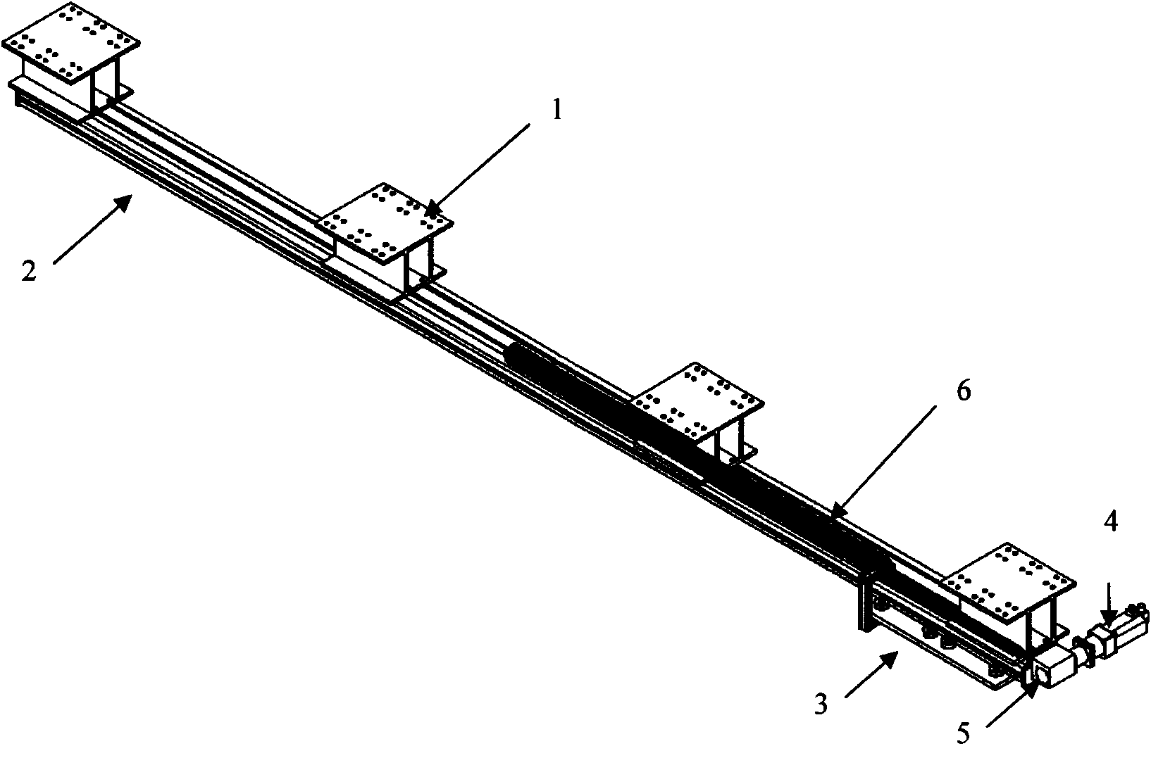 Forced reciprocating movement device of ocean structure