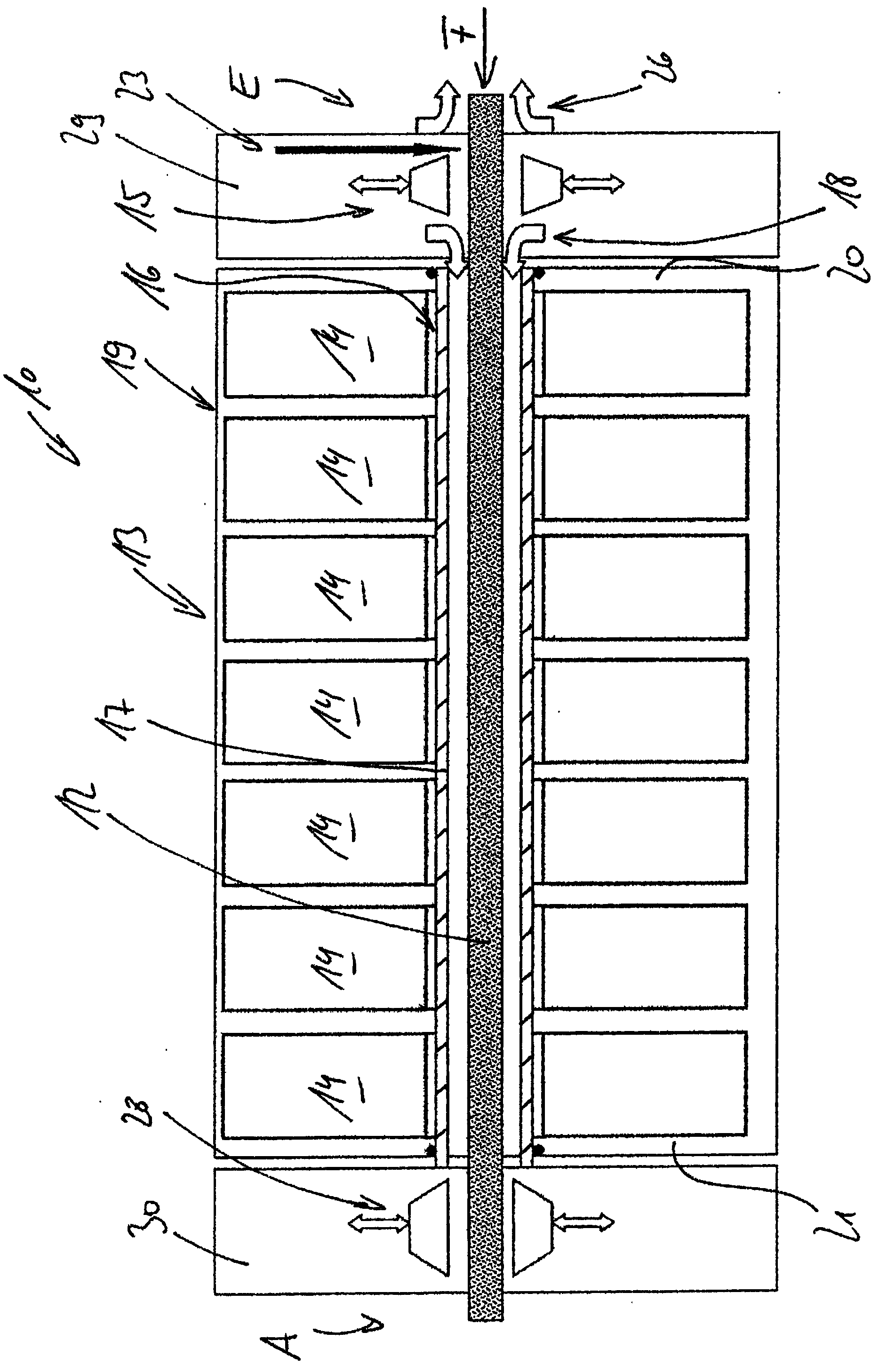 Measuring arrangement to measure rods and/or rod sections, and rod-making unit with such a measuring arrangement and method for measuring