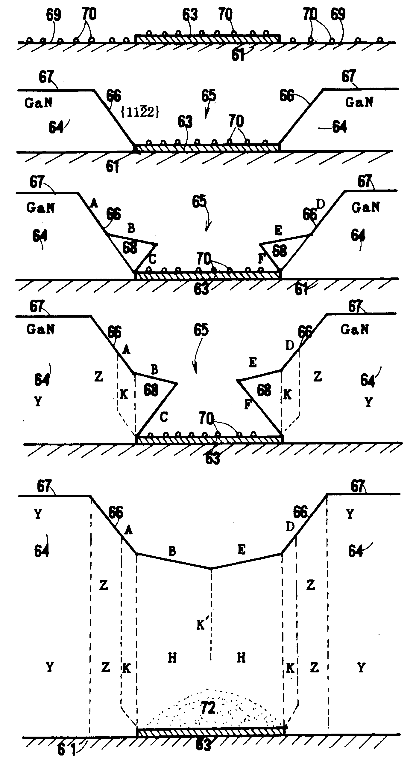 Method of growing GaN crystal, method of producing single crystal GaN substrate, and single crystal GaN substrate