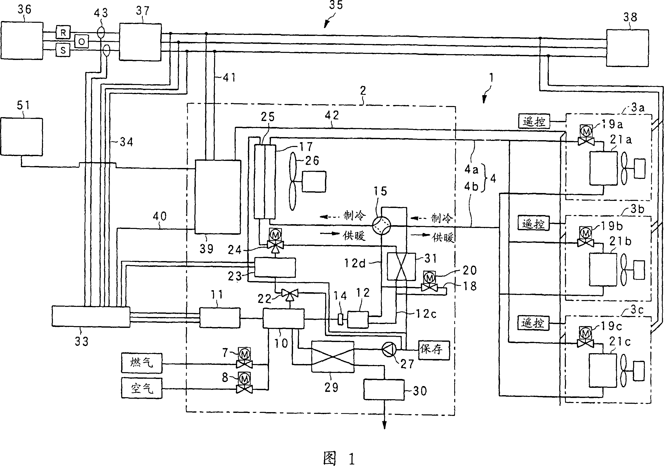 Air-conditioning and electric power generating system and control method for the same