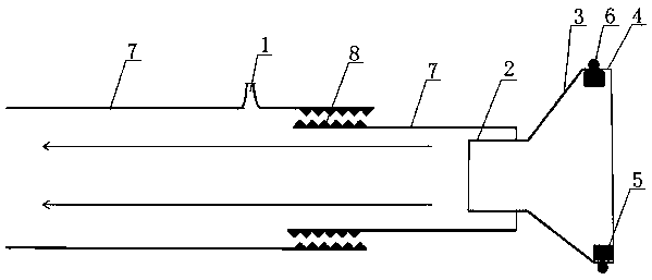 Air speed measurement device of air gap