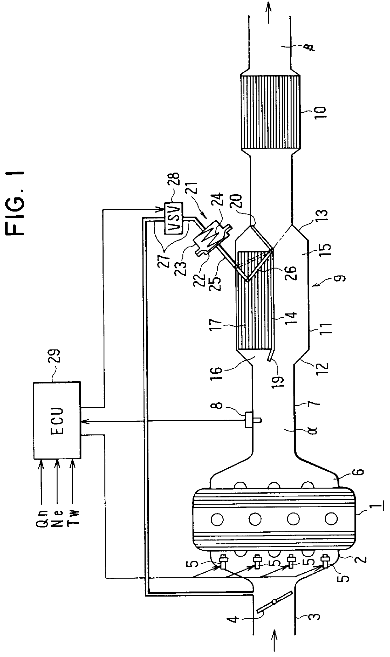 Engine exhaust gas purifying system