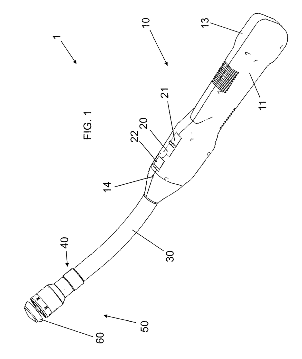 Electrically self-powered surgical instrument with cryptographic identification of interchangeable part