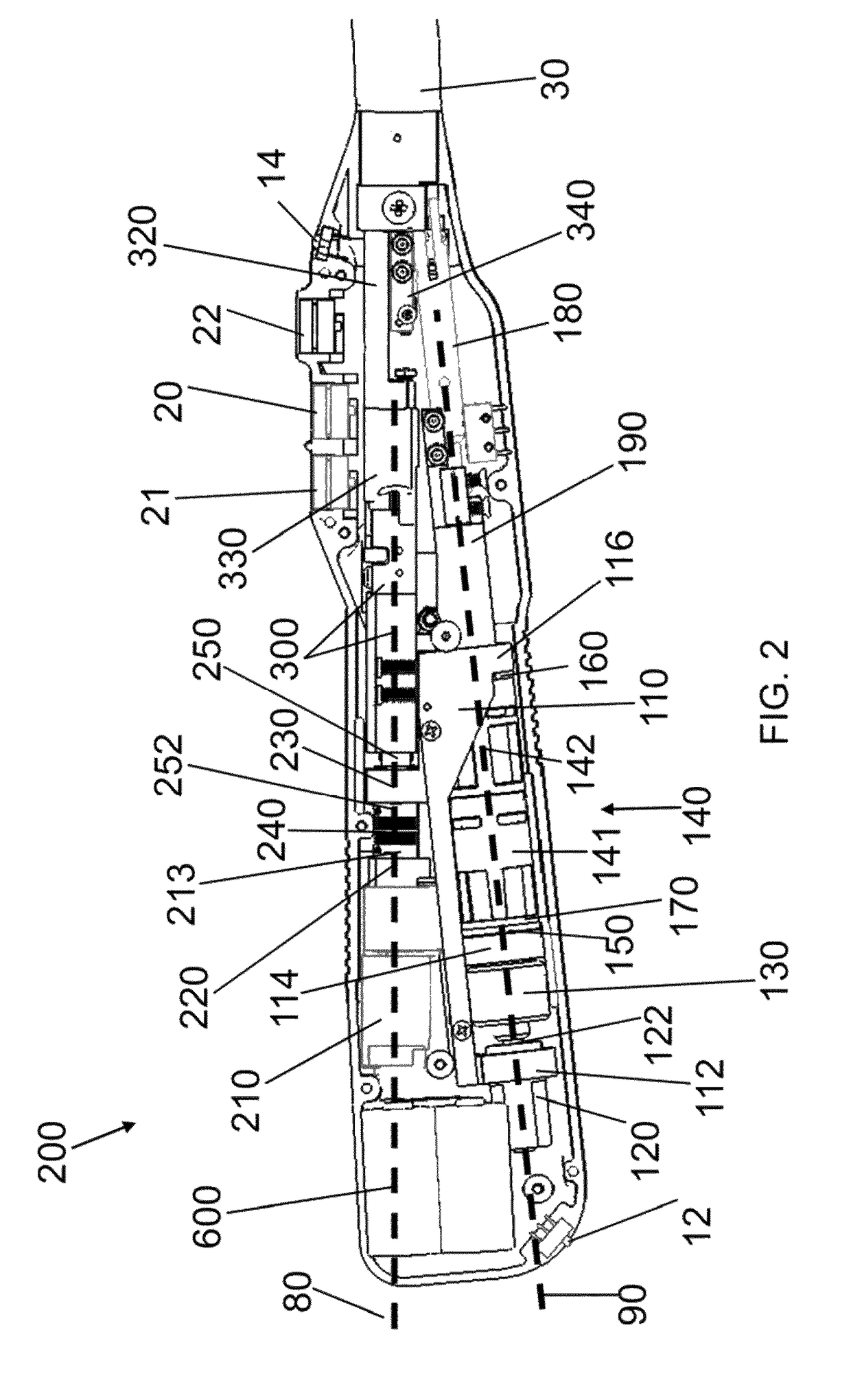 Electrically self-powered surgical instrument with cryptographic identification of interchangeable part