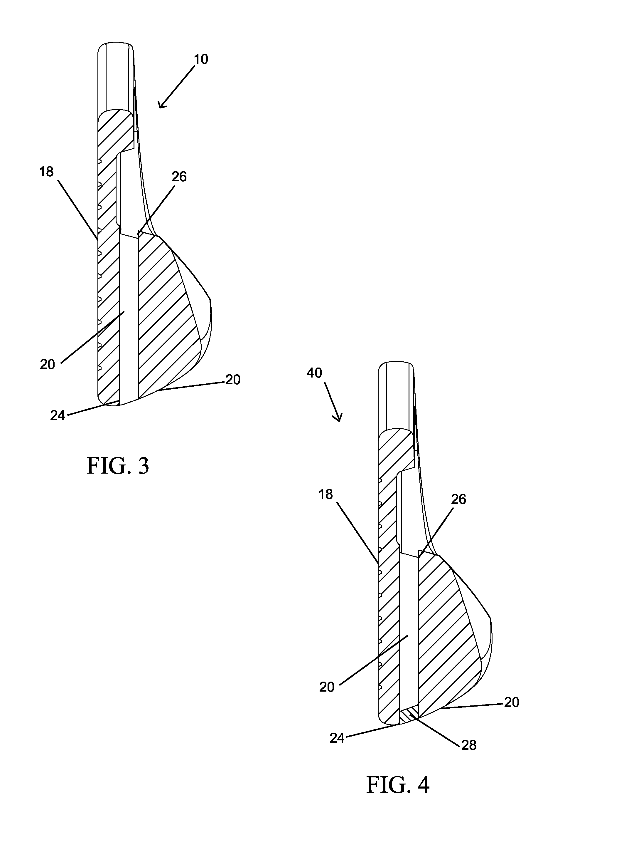 Forged slotted iron golf club