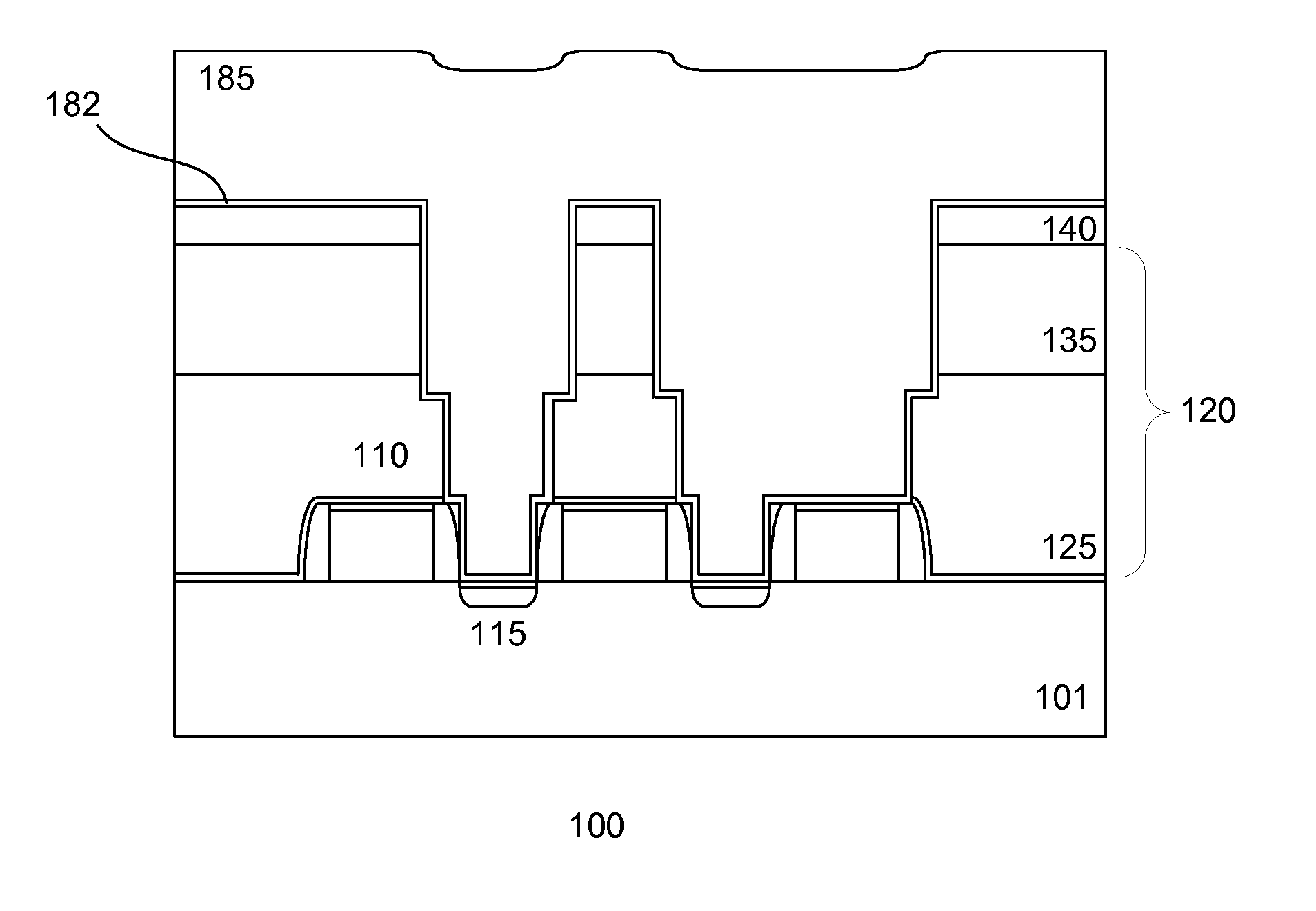 Damascene Contact Structure for Integrated Circuits