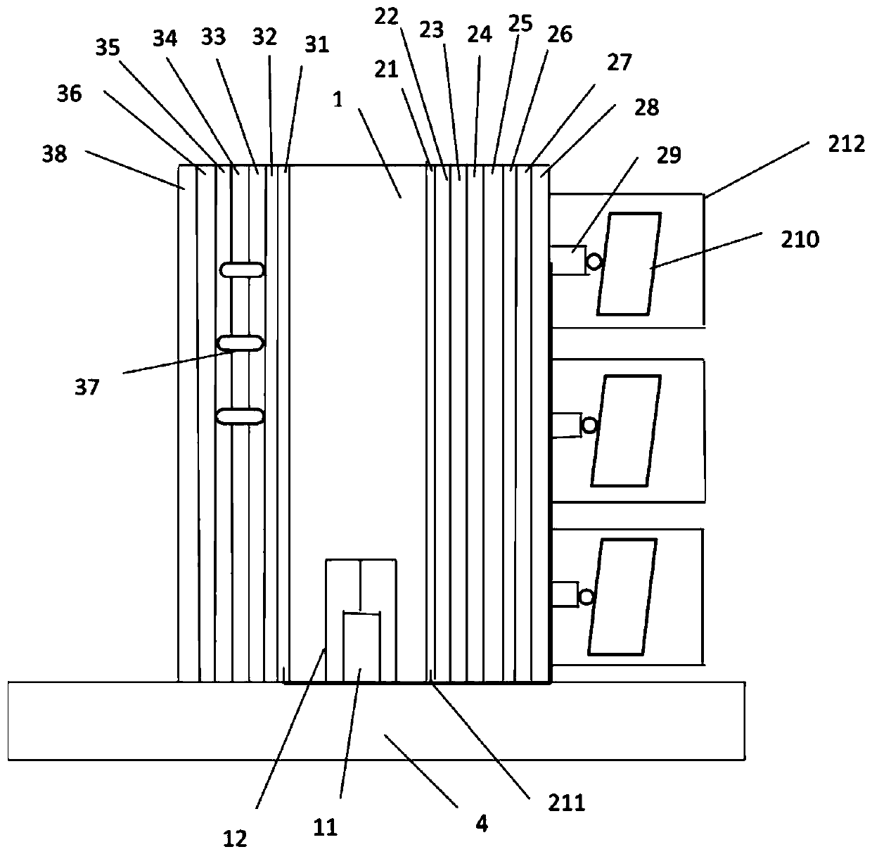 Environment-friendly energy-saving heat preservation building wall