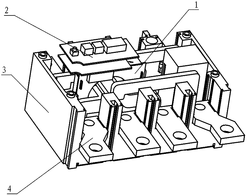Grounding current protective function module for circuit breaker