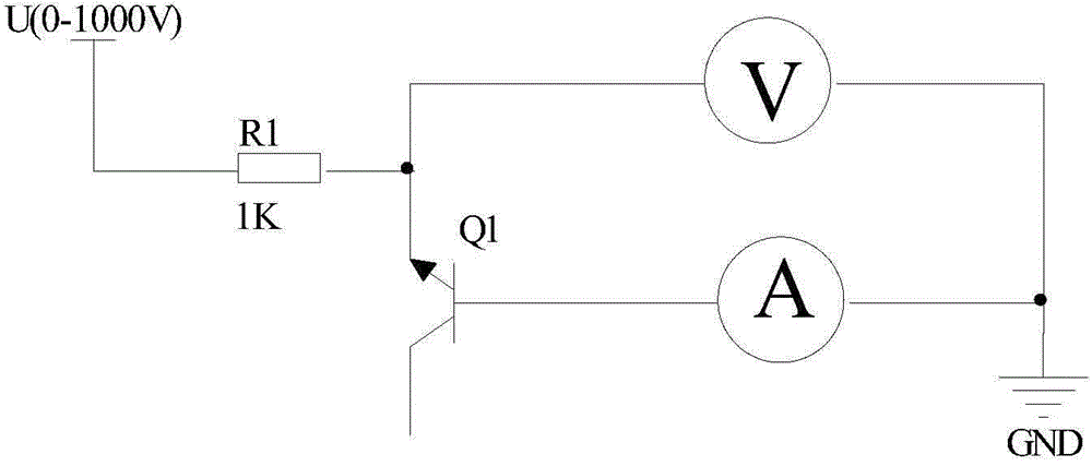 Novel audion reverse saturation current tester