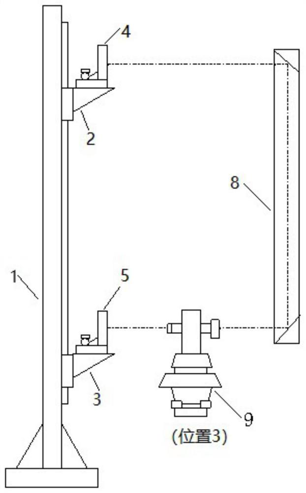 Method and system for calibrating parallelism of incongruous turning light pipe based on double-mirror splicing