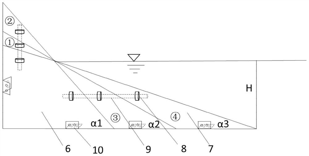 Multi-angle loose accumulation bank slope model making equipment and its test method