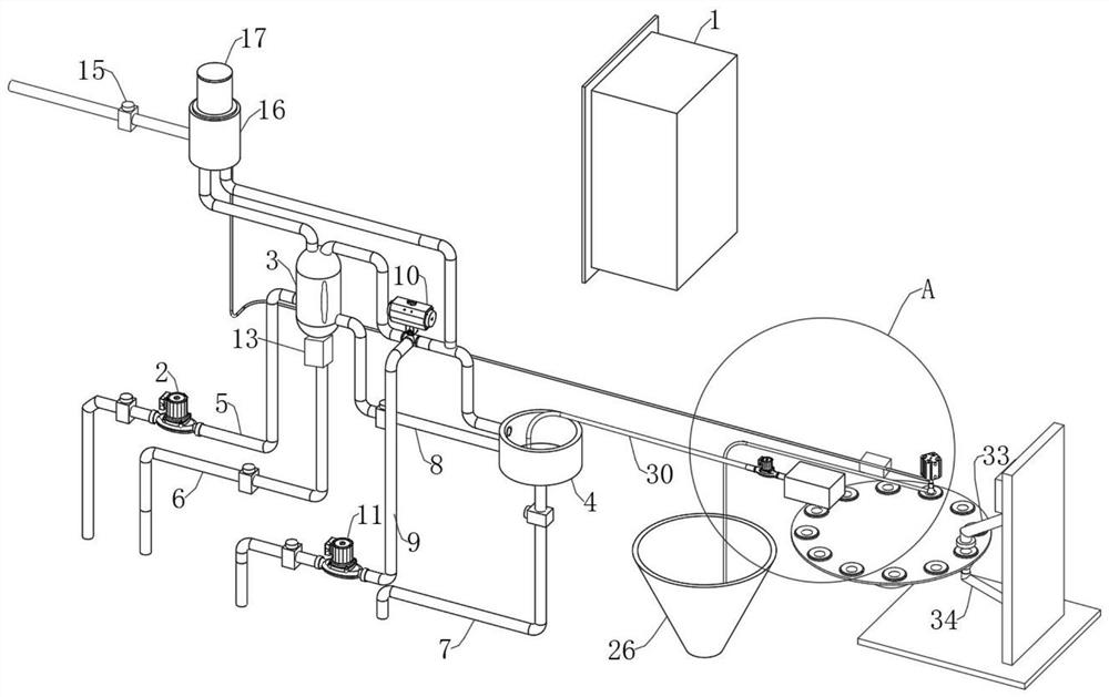 Full-automatic sewage activated sludge sample detection device and method thereof