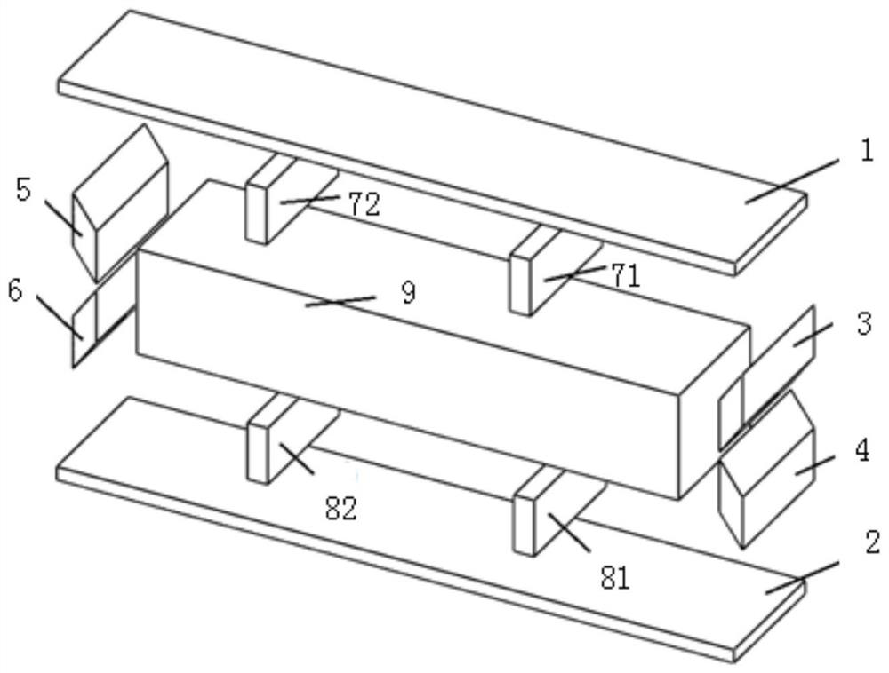 Composite mode type linear ultrasonic motor based on end oblique piezoelectric ceramics