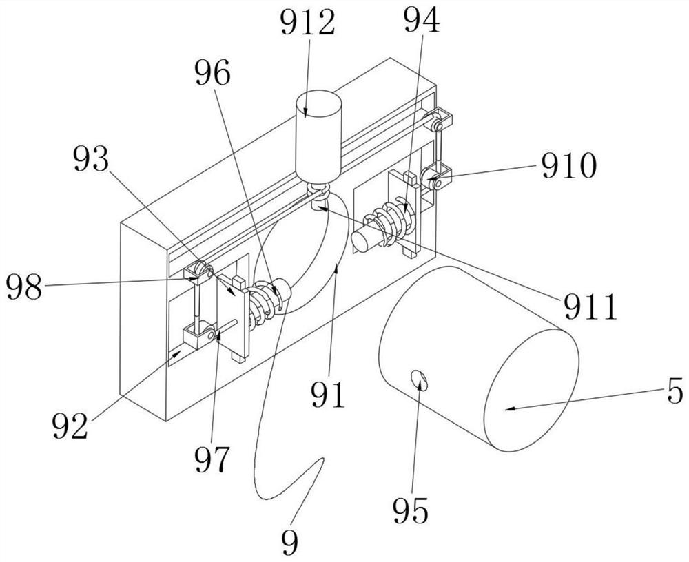 Atomizing, humidifying and winding system for abrasive paper and rapid winding method of atomizing, humidifying and winding system