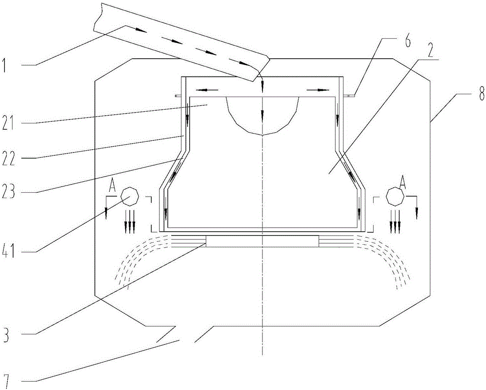 Pelletizing system for processing high-temperature liquid-state slag