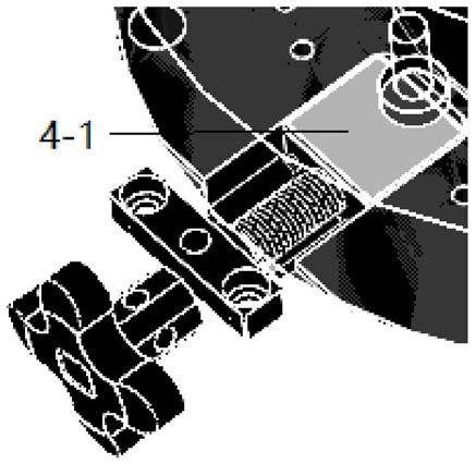 Clamping device of manual assembly table of digital production line