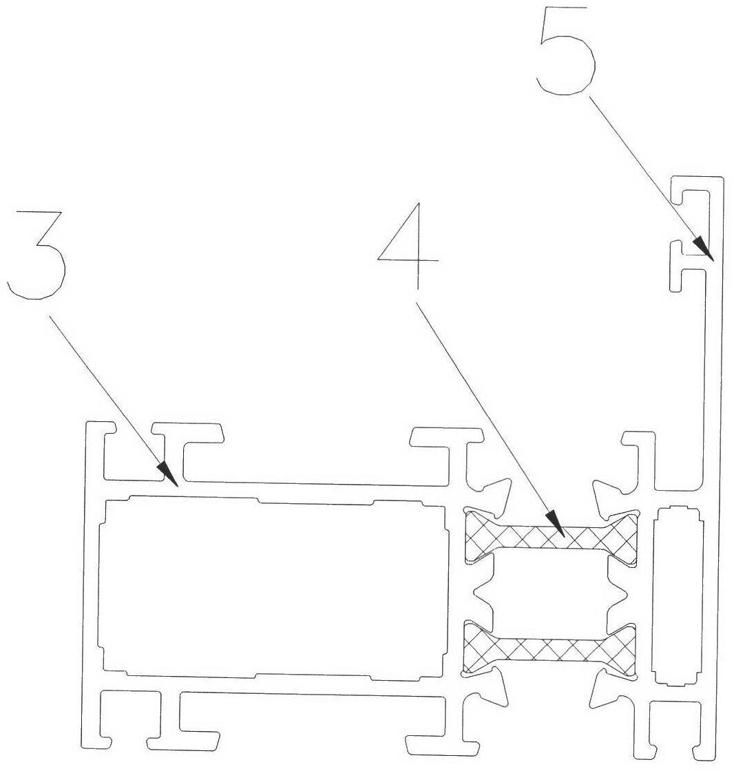 Energy-saving door and window profile formed by adhering aluminum on solid wood and manufacture method thereof