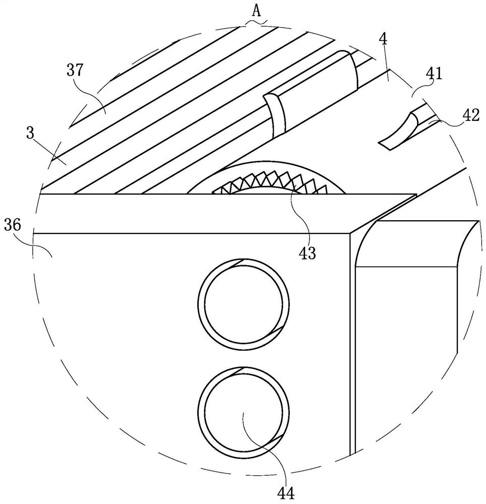 An automatic adding device for titanium strips for aluminum water fluxing