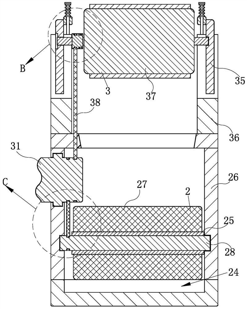 An automatic adding device for titanium strips for aluminum water fluxing