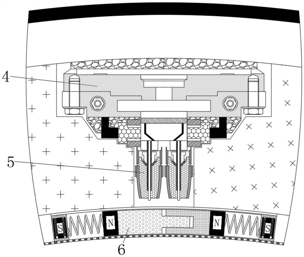 Device for drying paint surface of capacitor based on magnetic attraction principle