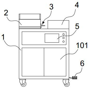 Pneumatic fry automatic marking machine