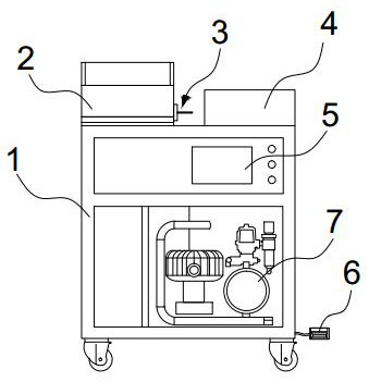 Pneumatic fry automatic marking machine