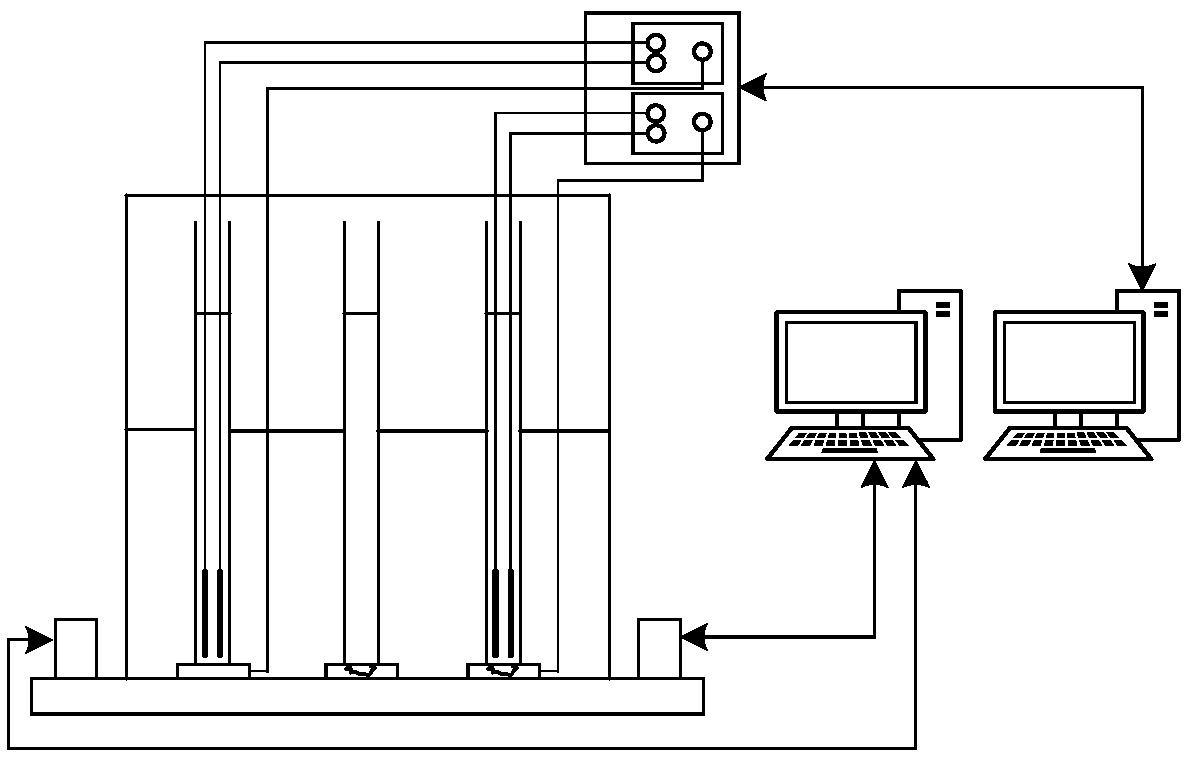 Storage tank bottom plate corrosion damage experiment testing device