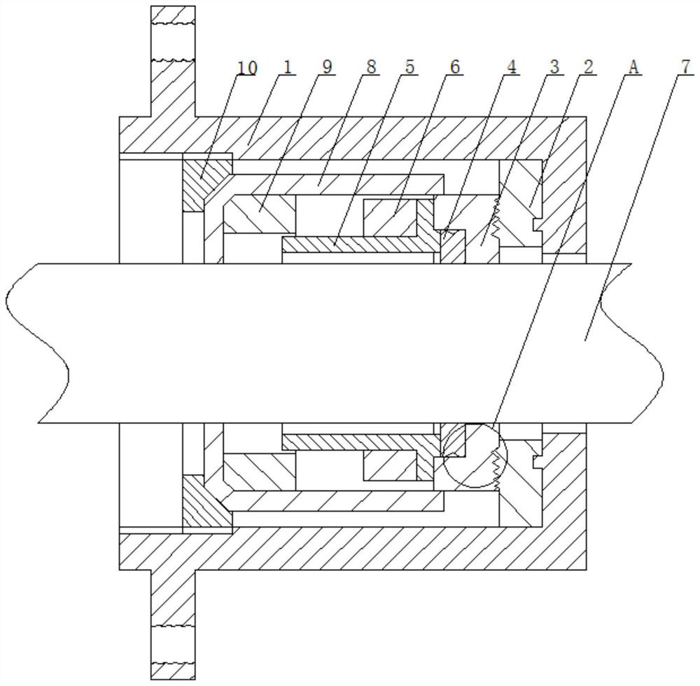 Sealing structure of irrigation and drainage device for aquaculture
