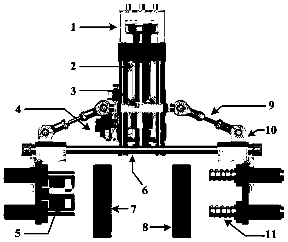 Parallel robot series type fruits clamping model-free self-adaptive smooth sliding mode impedance control method