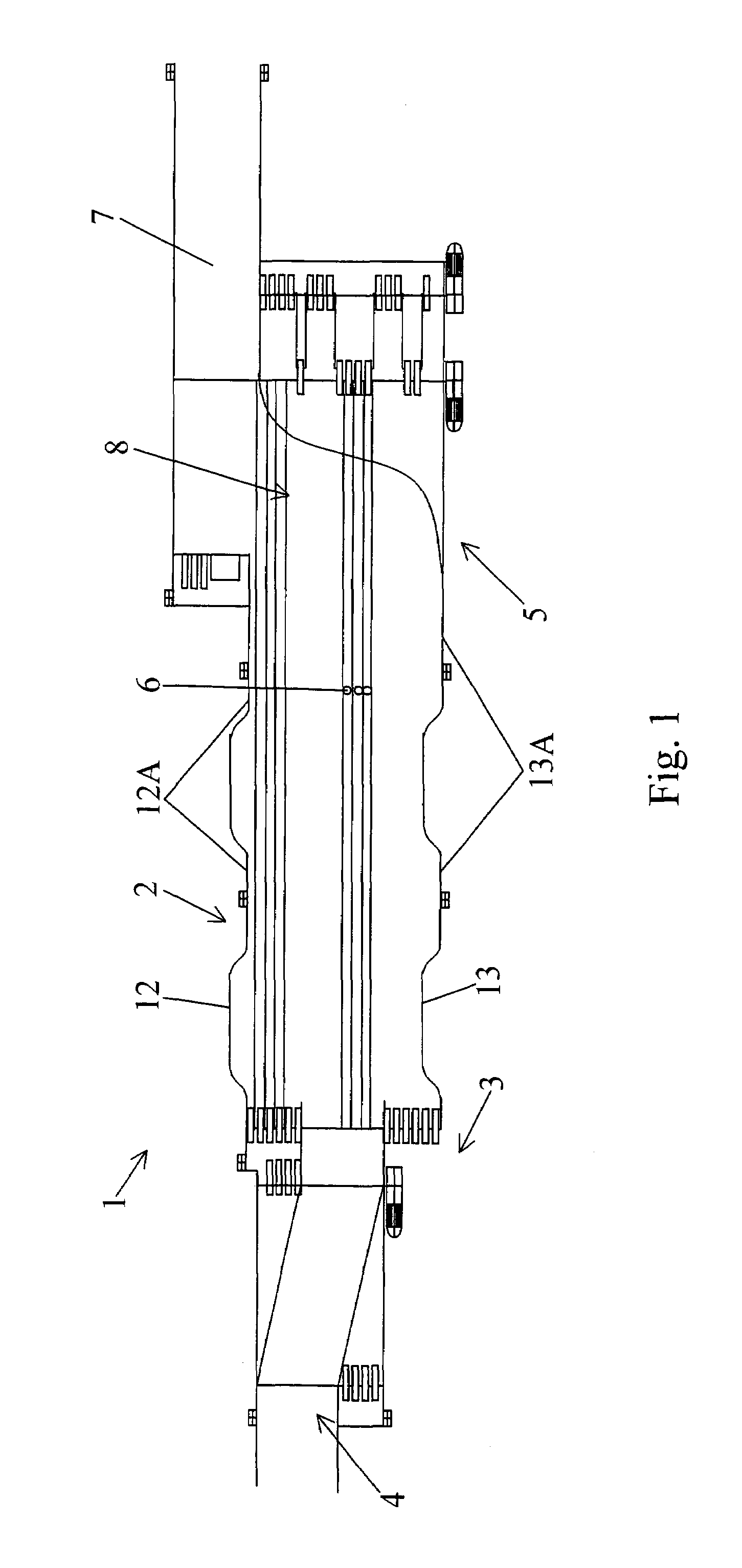 Conveying unit with container accumulation