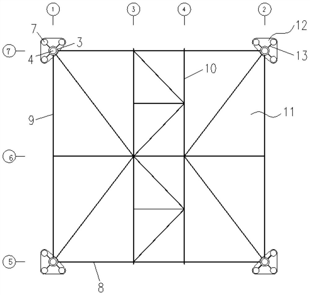 A jacket base plate structure and a jacket comprising the bottom base plate structure