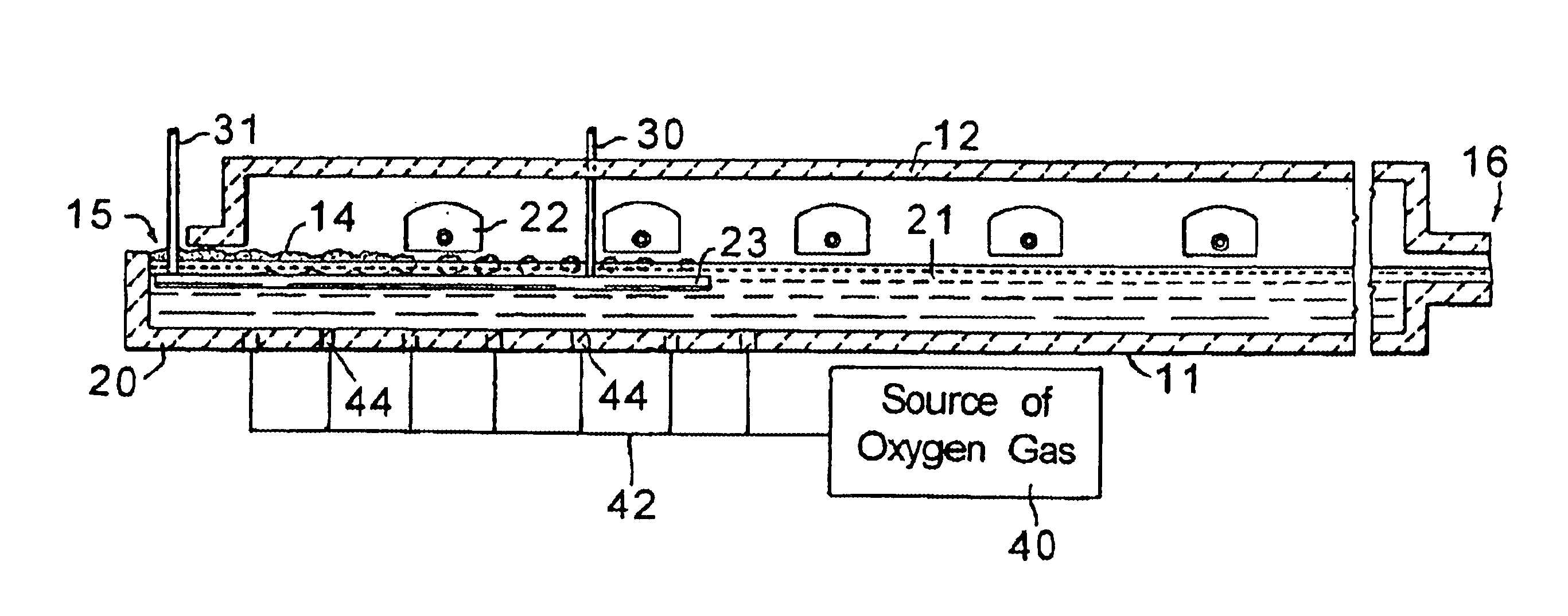 Method of making glass, a method and device for the control and setting of the redox state of redox fining agents in a glass melt