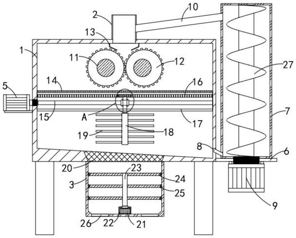 Waste recycling equipment for constructional engineering