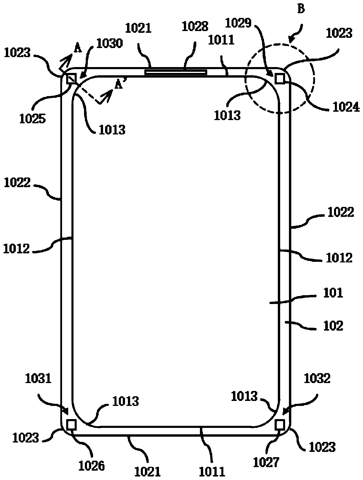 Glass cover for display components as well as display components, terminals
