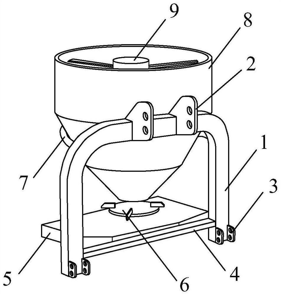 Agricultural solid fertilizer centrifugal fertilization device