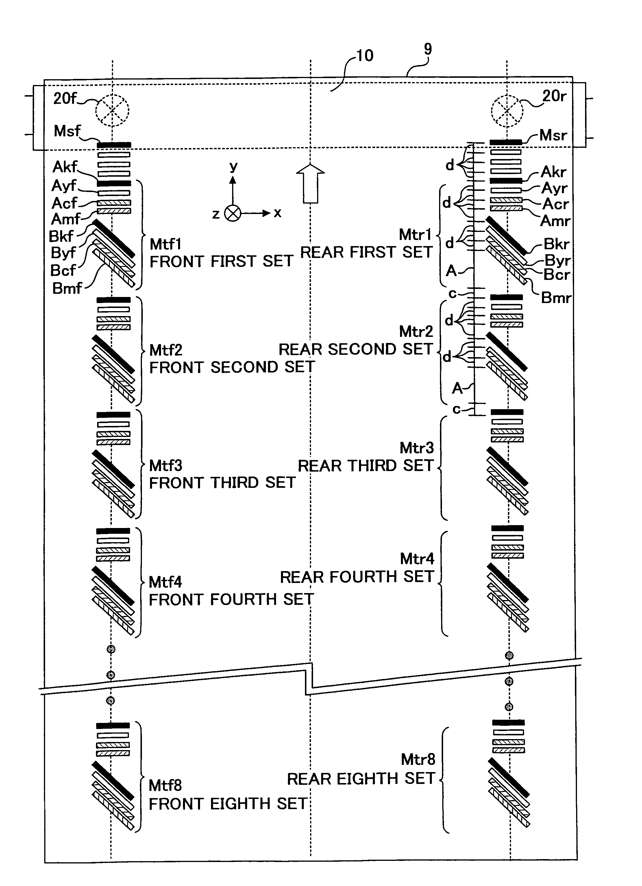 Color image forming device and color deviation detection device for the same