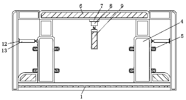 High-temperature bonding device with clamping structure for accurate bonding