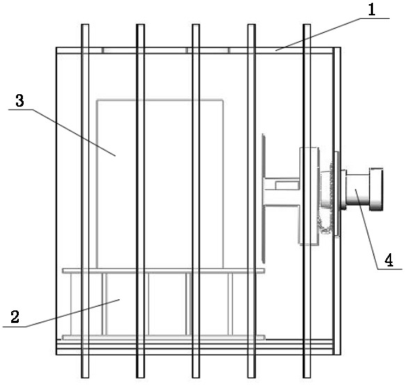 Electron gun protection device for vacuum preheating electron beam welding device