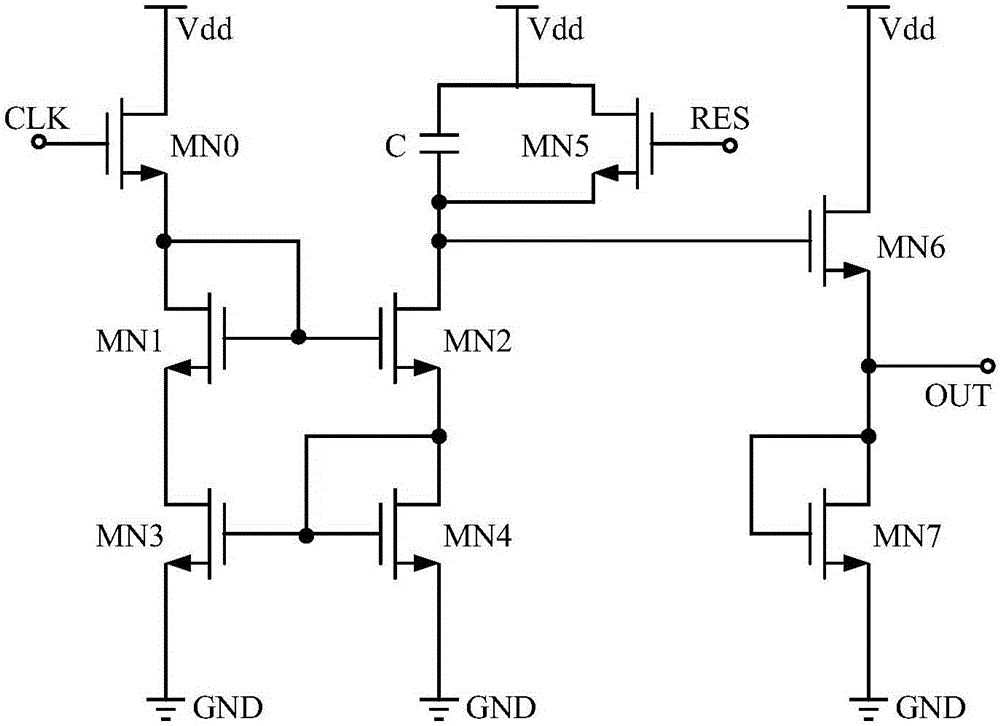 Analog counting circuit used for single photon detector