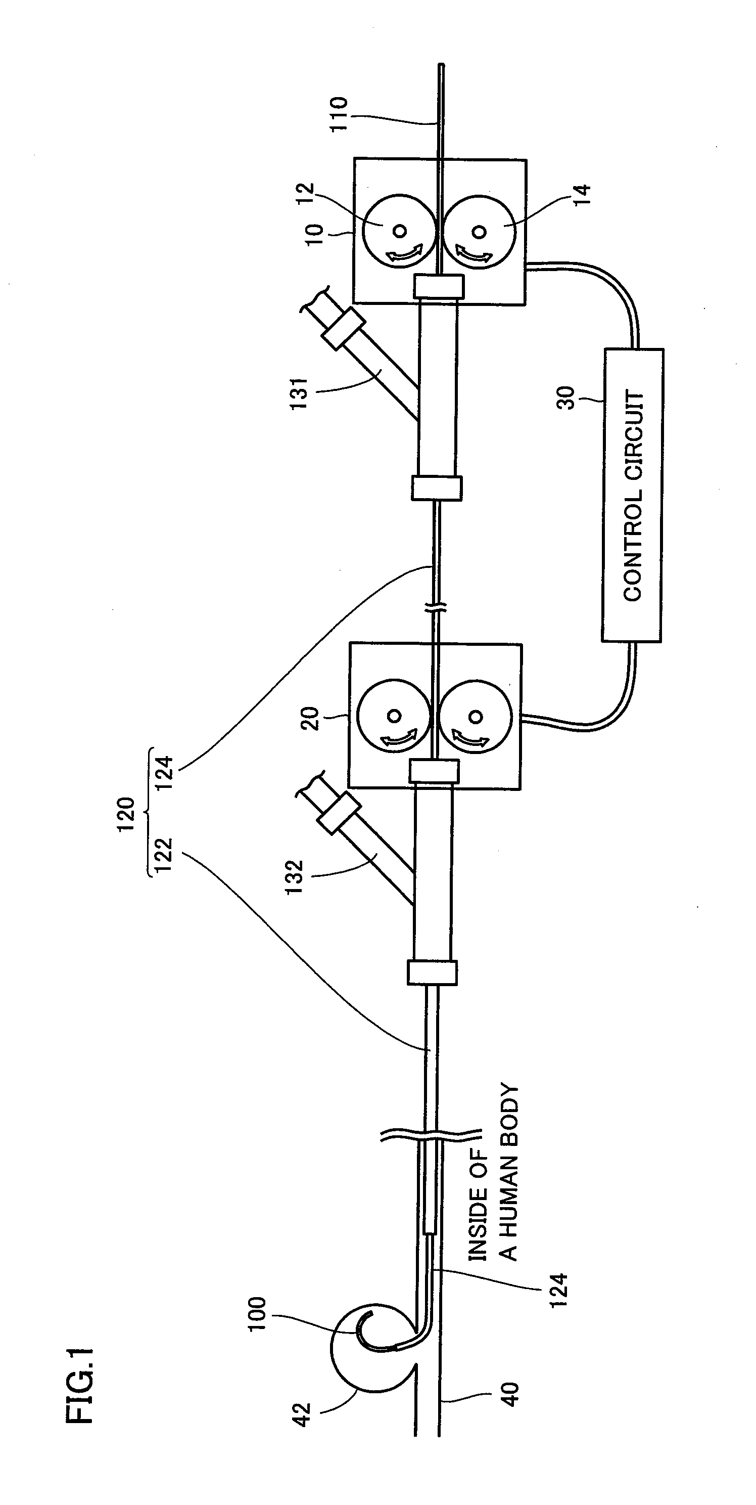 Insertion device and insertion method of coil