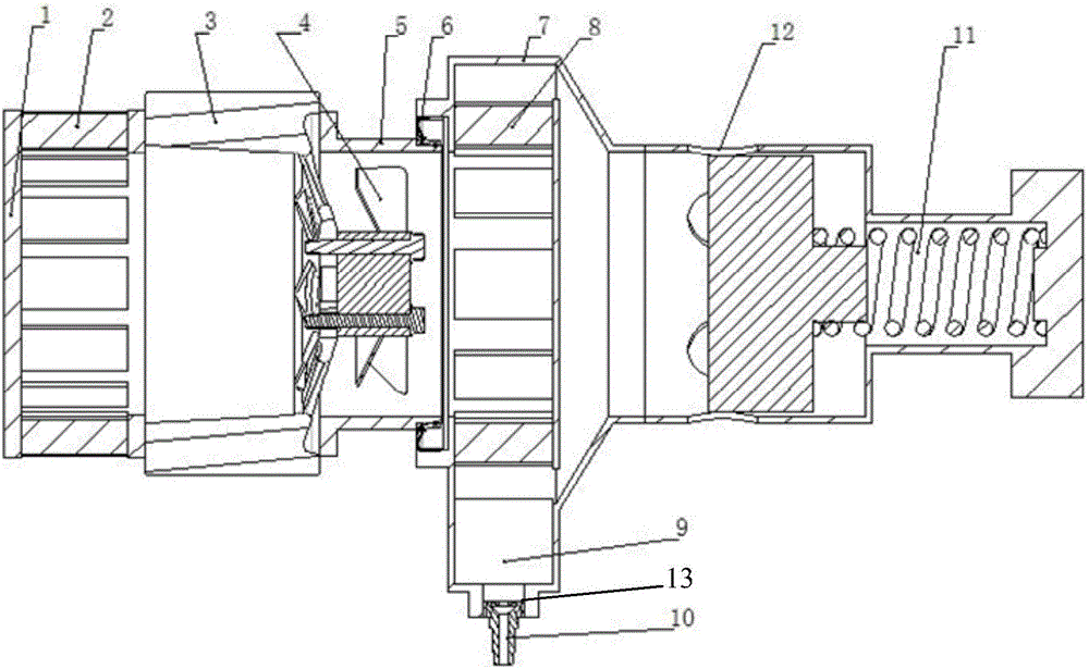 Oil-gas separator assembly and internal combustion engine