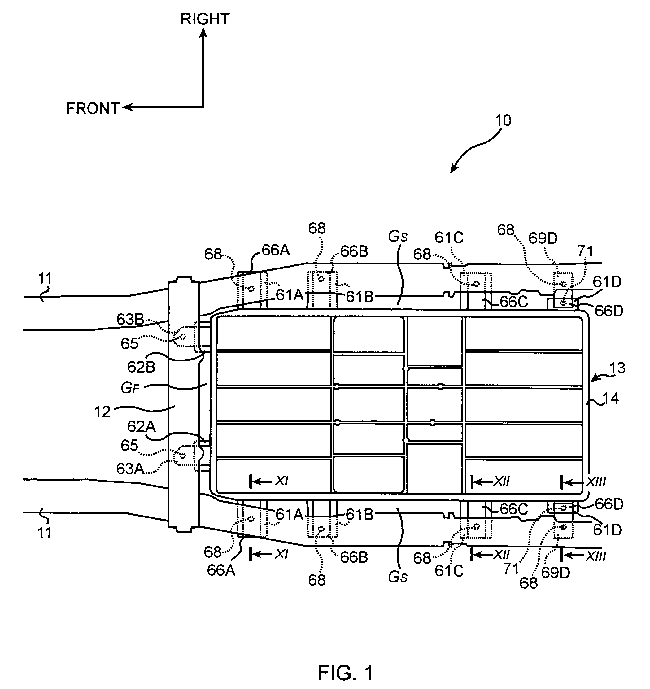 Structure for mounting batteries to electric vehicles
