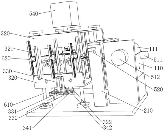 End grinding machine of linear probe