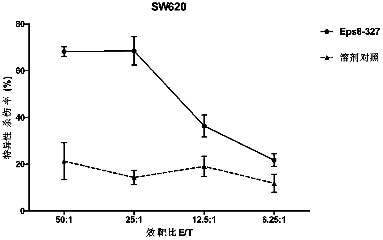 A dual antitumor polypeptide based on the EPS8-EGFR binding domain