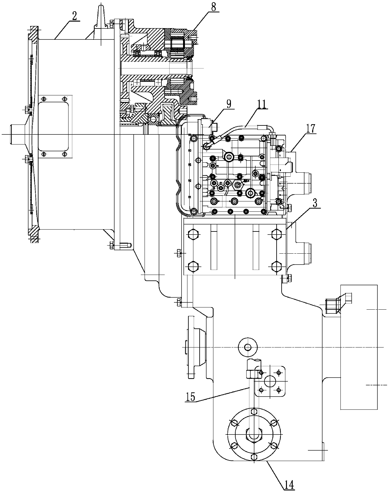 Hydrodynamic transmission for large and medium-sized agricultural machines