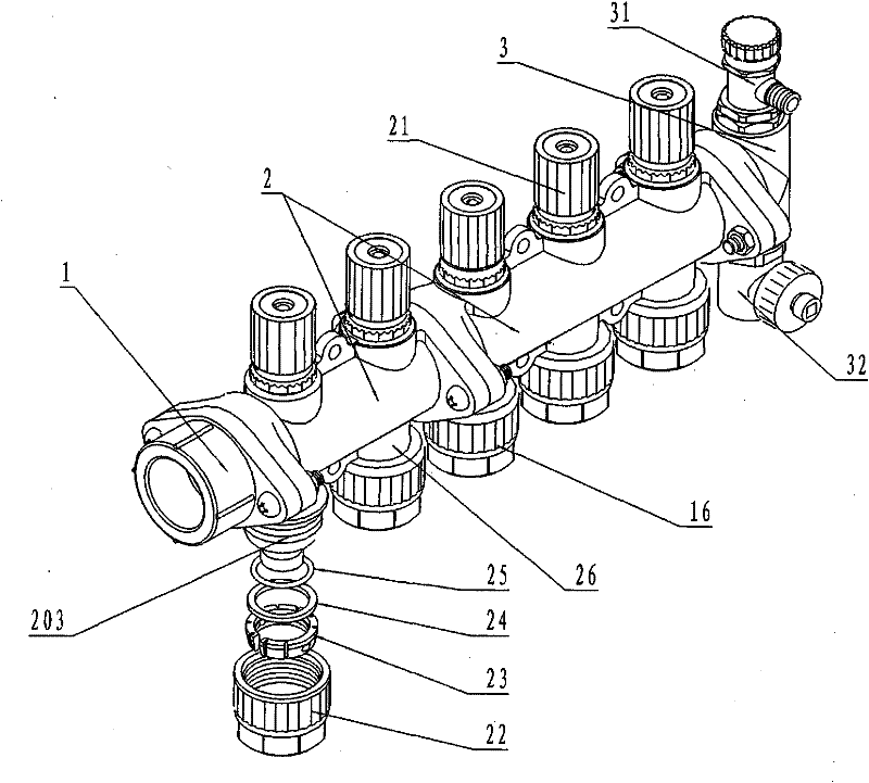 Combined type water knockout vessel