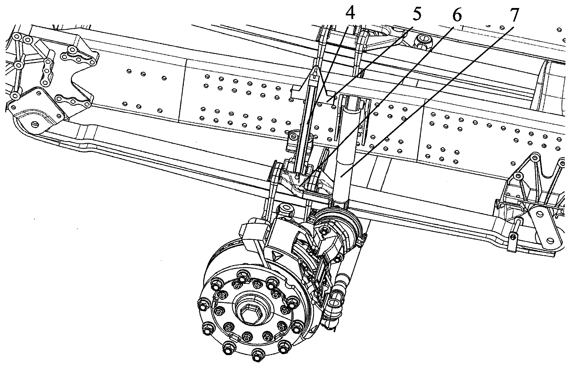 Plate spring suspension vehicle self-weighing system