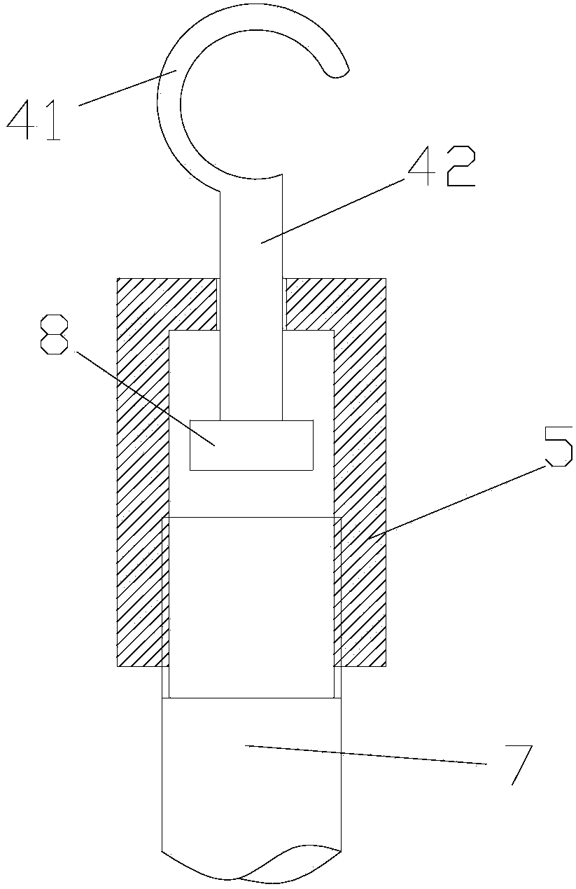 Power transmission line foreign matter cutting and removing device