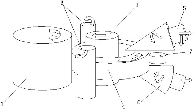 Radial and axial rolling forming method for large-sized double-groove ring piece